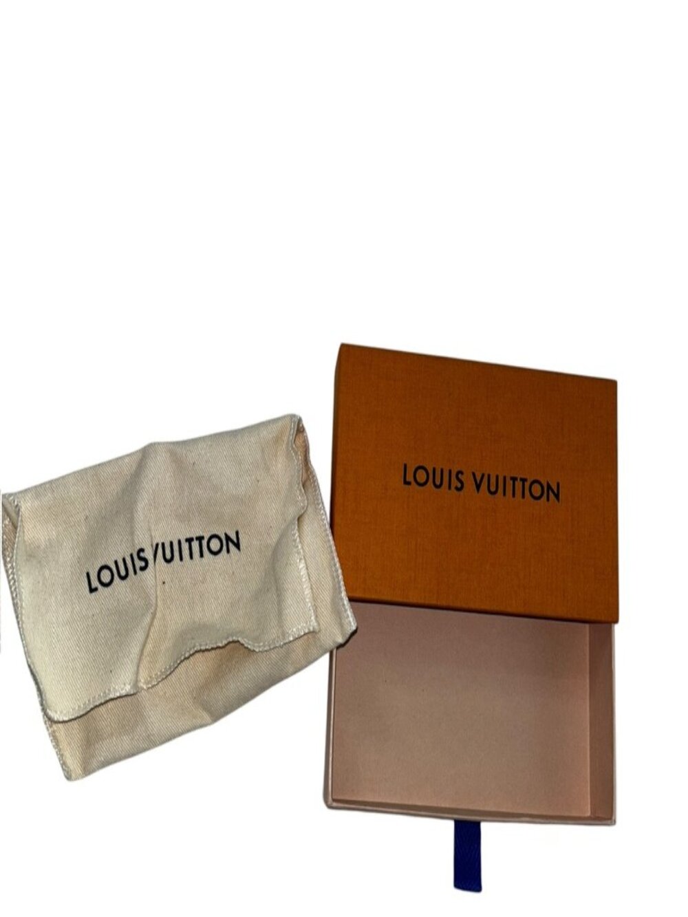 Louis Vuitton Paris france mini wallet dustbag drawer box